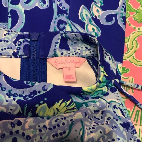 RESERVED- Lilly Pulitzer sea siren krista dress size 4 - Picture 3 of 3